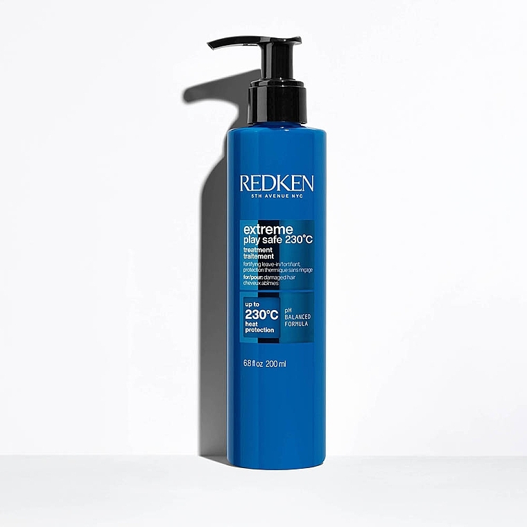 Heat Protection Hair Spray - Redken Extreme Play Safe 230 °C — photo N4