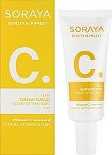 Brightening Cream + Vitamin Serum 2in1 - Soraya Beauty Alphabet Vitamin C+ Resveratrol — photo N4