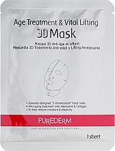 3D Anti-Aging & Lifting Mask Set - Purederm Age Treatment&Vital Lifting 3D Mask — photo N2