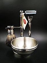 Shaving Set, 4 products - Golddachs Silvertip Badger, Mach3, Soap Bowl Chrom — photo N9
