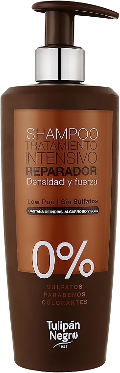 Sulfate-Free Shampoo 'Intensive Restoration' - Tulipan Negro Shampoo Low Poo S.S. — photo N2