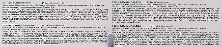 Set - The Skin House Wrinkle (toner/130ml + emuls/130ml + ser/50ml + cr/50g) — photo N20