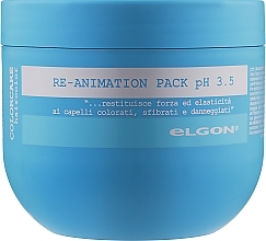 Repairing Mask for Damaged Hair - Elgon Colorcare Re-Animation Pack pH 3.5 — photo N7