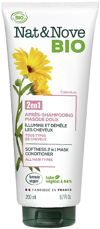 Calendula Conditioner & Mask 2in1 for All Hair Types - Nat&Nove BIO — photo N9