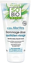 Fragrances, Perfumes, Cosmetics Gentle Aloe Vera Face Scrub - So'Bio Etic Hydra Aloe Vera Gentle Facial Scrub