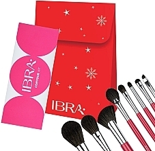 Fragrances, Perfumes, Cosmetics Set - Ibra Gift Set 5 (pallet/6.9g + brushes/8pcs)