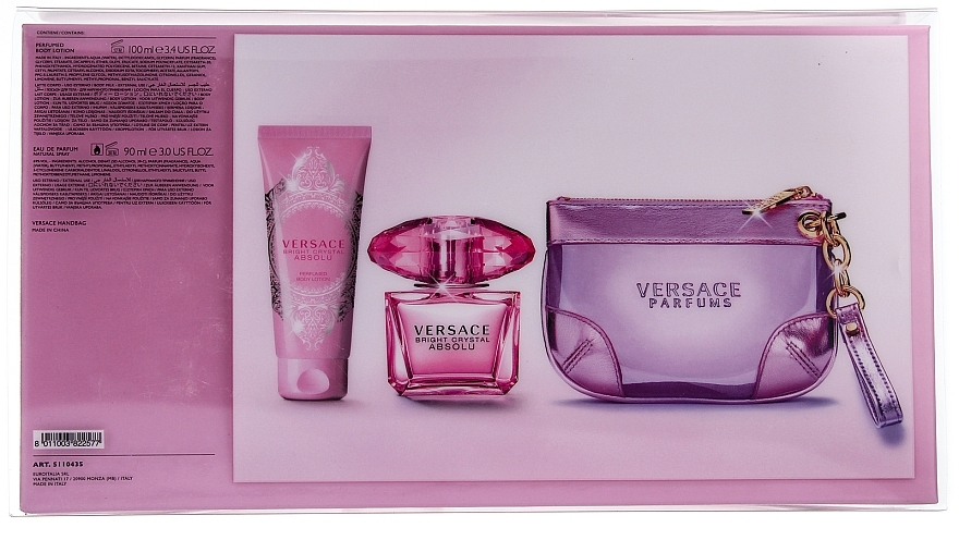 Versace Bright Crystal Absolu - Set (edp/90ml + b/lot/100ml + bag) — photo N11