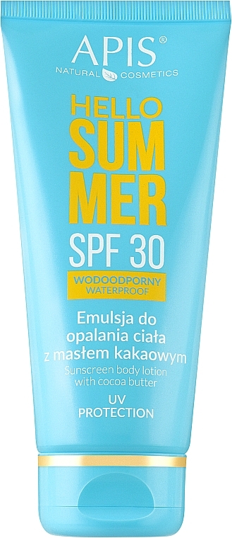 Tanning Body Lotion with Cocoa Butter SPF30 - APIS Hello Summer — photo N8