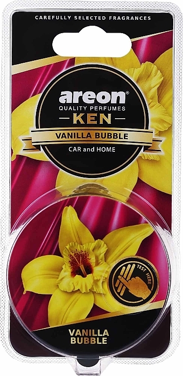 Vanilla Bubble Air Freshener - Areon Gel Ken Blister Vanilla Bubble — photo N1