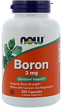 Dietary Supplement "Boron", 3 mg - Now Foods Boron — photo N5