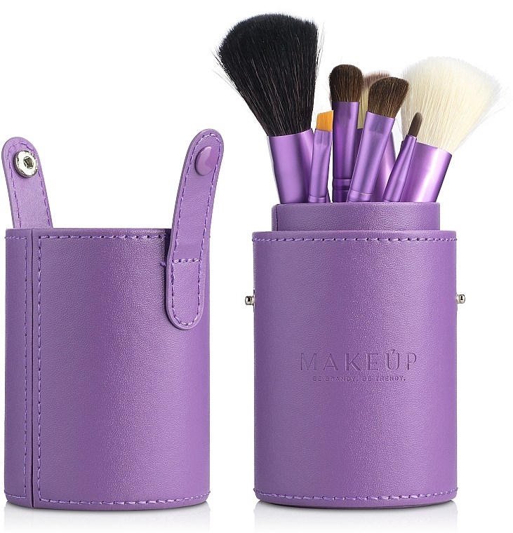 Makeup Brush Set in Tube, 7 pcs, purple - MAKEUP — photo N17