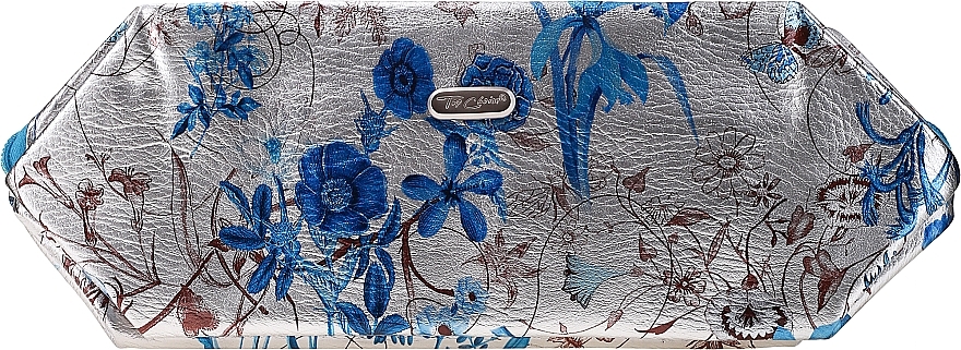 Makeup Bag "Silver Meadow", 94330, blue flowers - Top Choice — photo N3
