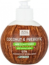 Fragrances, Perfumes, Cosmetics Conditioner - Jus & Mionsh Coconut & Prebiotic Hair Conditioner