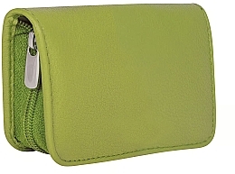 Manicure Set 'Siena' with a zipper, green, 5 pcs - Erbe Solingen Manicure Zipper Case — photo N2