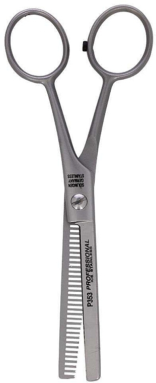 Professional Hairdressing Scissors P353, thinning scissors - White Professional 5.5" — photo N2