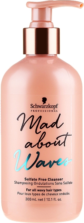 Sulfate-Free Wavy Hair Shampoo - Schwarzkopf Professional Mad About Waves Sulfate Free Cleanser — photo N3