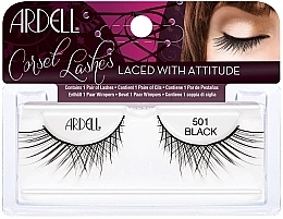 False Lashes - Ardell Lashes Corset Collection Black 501 — photo N2