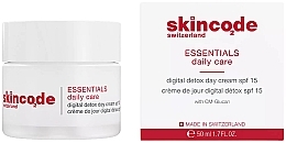 デイ クリーム - Skincode Essentials Digital Detox Day Cream SPF15 — photo N1