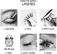 False Lashes - Sincero Salon Eyelashes Glamour (2pcs)  — photo N4