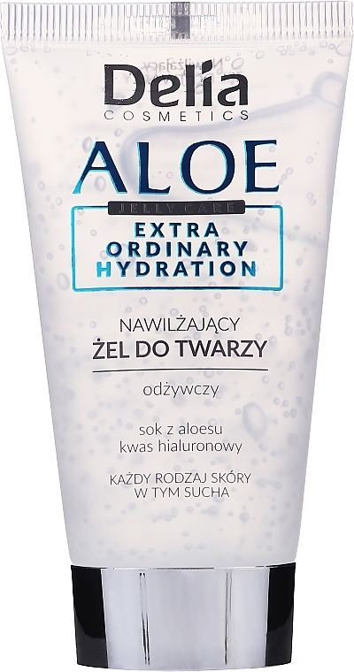 Aloe Moisturizing Face Gel - Delia Aloe Jelly Care Extra Ordinary Hydration — photo N1