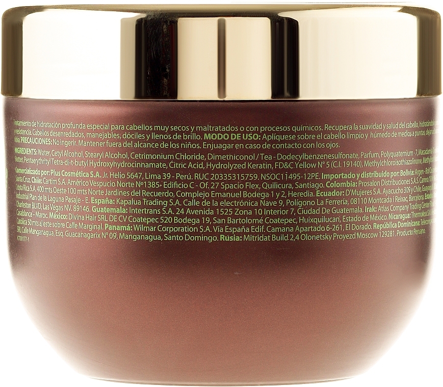 Intensive Moisturizing Mask for Normal & Damaged Hair - Kativa Macadamia Deep Hydrating Treatment — photo N6