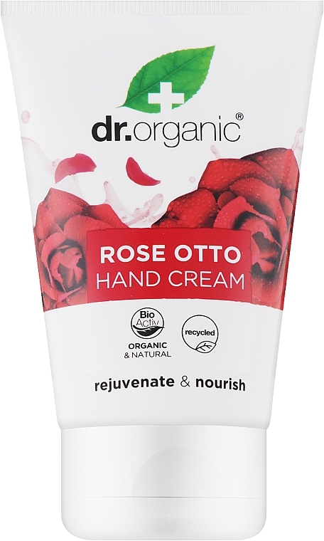Rose Otto Hand & Nail Cream - Dr. Organic Bioactive Skincare Organic Rose Otto Hand & Nail Cream — photo N1