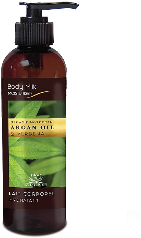 Argan Oil & Verbena Moisturizing Body Lotion - Diar Argan Moisturiser Body Milk With Argan Oil & Verbena — photo N3