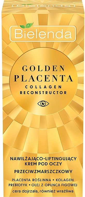 Moisturizing & Lifting Eye Cream - Bielenda Golden Placenta Collagen Reconstructor — photo N40
