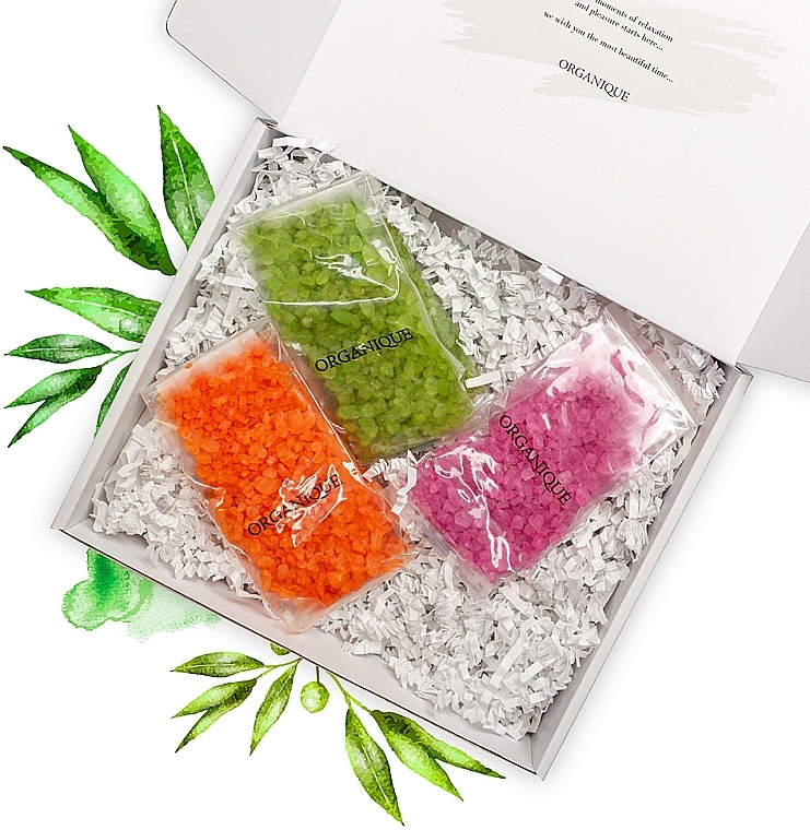 Gift Set "Color Bath" - Organique (bath/salt/3x200g) — photo N6