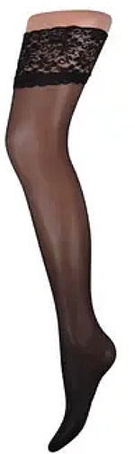 Stockings "Every Day Fashion PlusSize" 20 Den, black - Mio Senso — photo N2