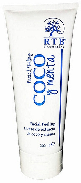 Coconut Gentle Face Scrub - RTB Cosmetics Facial Cleanser Coconut Mint — photo N1