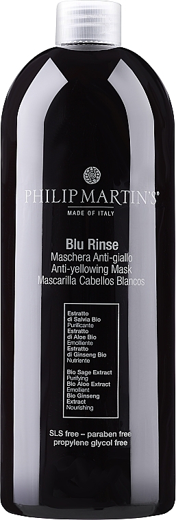 Mask for Blonde Hair - Philip Martin's Blu Rinse Anti-Yellowing Mask — photo N2