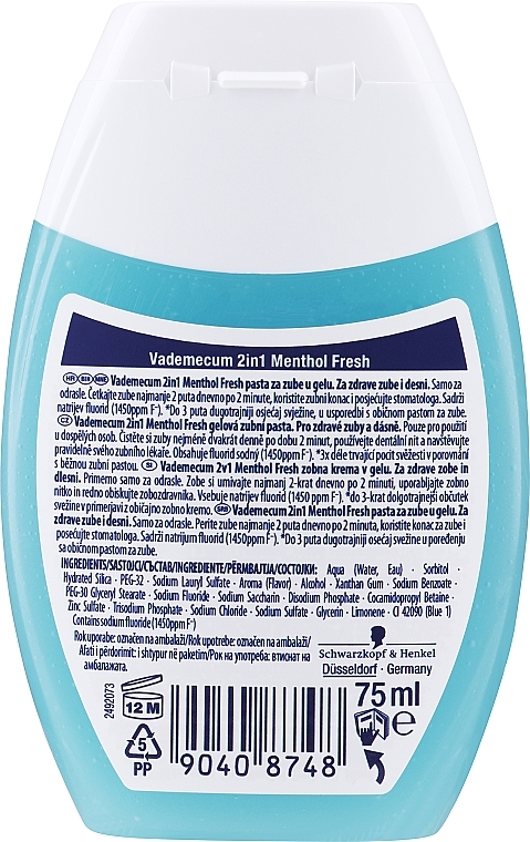 Refreshing Toothpaste 2in1 - Vademecum MentolFresh 2in1 Toothpaste + Mouthwash — photo N14