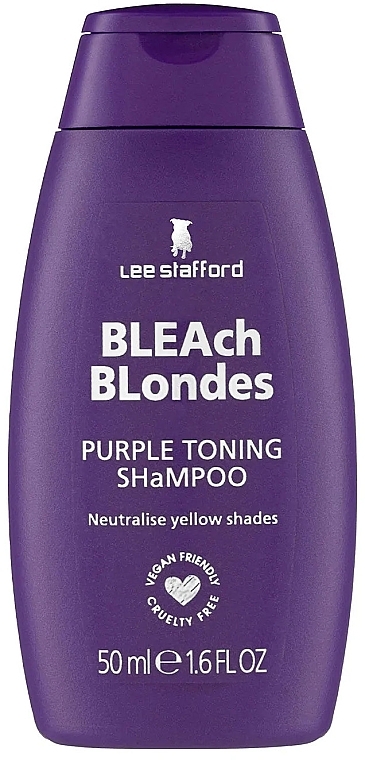 Toning Shampoo for Colored Hair - Lee Stafford Bleach Blondes Purple Toning Shampoo — photo N2
