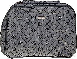 Fragrances, Perfumes, Cosmetics Makeup Bag "Geometric" 93753, gray - Top Choice