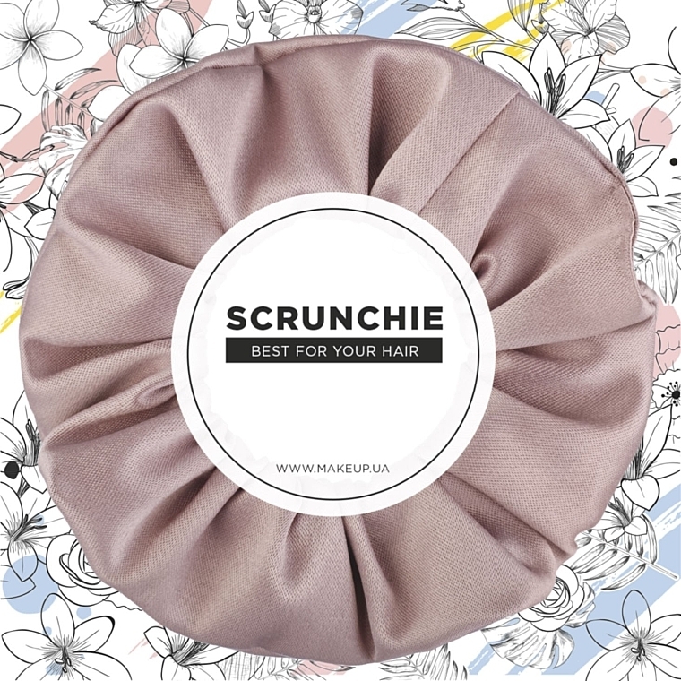 Satin Classic Scrunchie, Dusty Pink - MakeUp — photo N2