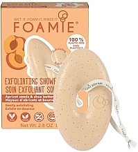 Exfoliating Apricot Seeds & Shea Butter Body Soap - Foamie Exfoliating Body Bar With Apricot Seeds & Shea Butter — photo N1