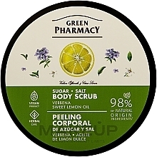 Fragrances, Perfumes, Cosmetics Sugar & Salt Body Scrub with Verbena & Sweet Lemon Oil - Green Pharmacy