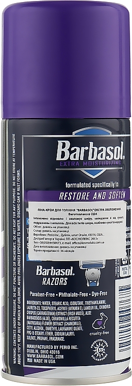 Shaving Foam "Extra Hydration" - Barbasol — photo N4