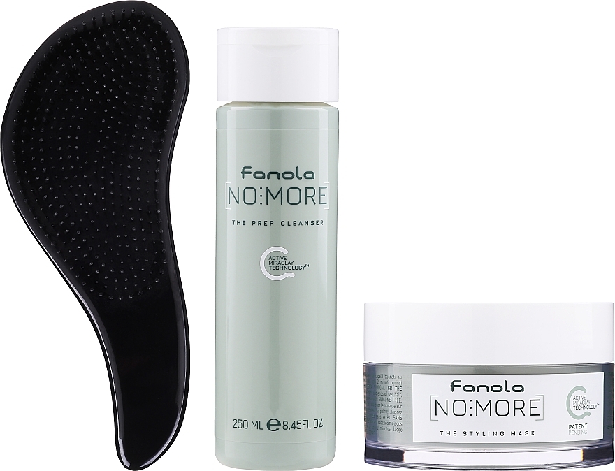 Set - Fanola No More (shm/250ml + mask/200ml + brush) — photo N1