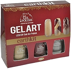 Set - IBD Just Gel Art Kit Earth (nail/lacquer/7,4mlx3) — photo N2