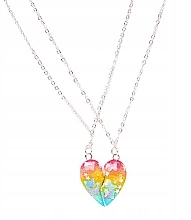 Fragrances, Perfumes, Cosmetics Necklace 'Heart', 2 pcs, 6444, multicolored - Donegal