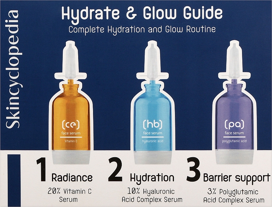 Set - Skincyclopedia Hydrate & Glow Guide Set (ser/3x15ml) — photo N1