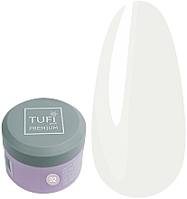 Nail Extension Gel - Tufi Profi Premium LED/UV Gel 02 Milk — photo N7