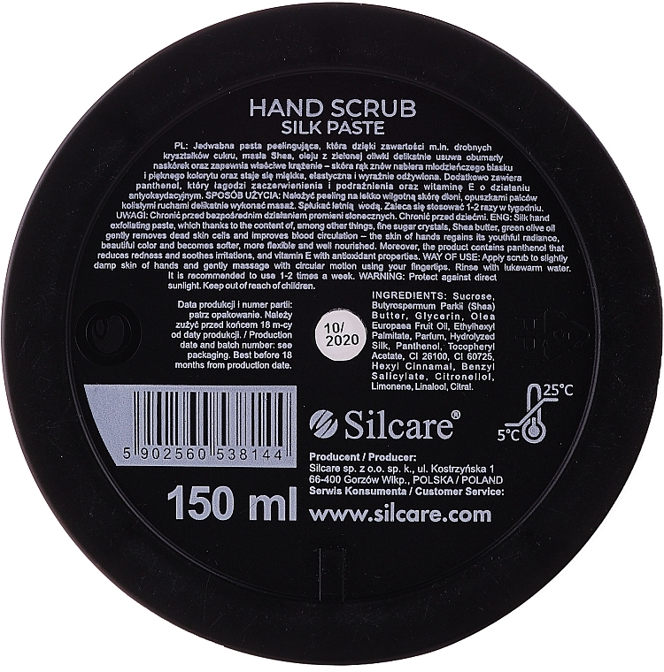 Hand Scrub Paste - Silcare Hand Scrub Silk Paste — photo N2