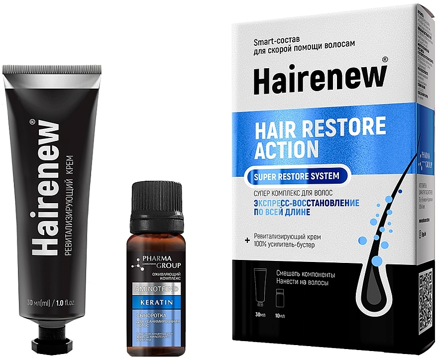 Express Restore Innovative Hair Complex - Hairenew Hair Restore Action Super Restore System — photo N13
