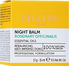 Facial Night Balm - Decleor Rosemary Officinalis Night Balm (mini size) — photo N10