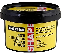Anti-Cellulite Body Sugar Scrub - Beauty Jar Shape Anti-Cellulite Sugar Scrub — photo N1