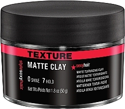 Fragrances, Perfumes, Cosmetics Matte Clay Texturizing Hair Clay - SexyHair StyleSexyHair Matte Clay Texturizing Clay