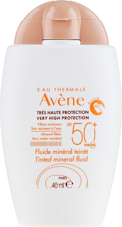Tinted Sunscreen Mineral Fluid - Avene Eau Thermale Tinted Mineral Fluid SPF 50+ — photo N7